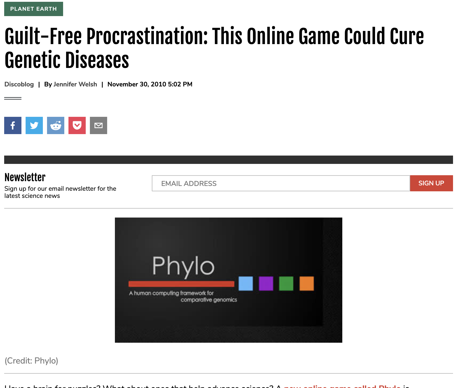 Guilt-Free Procrastination: This Online Game Could Cure Genetic Diseases