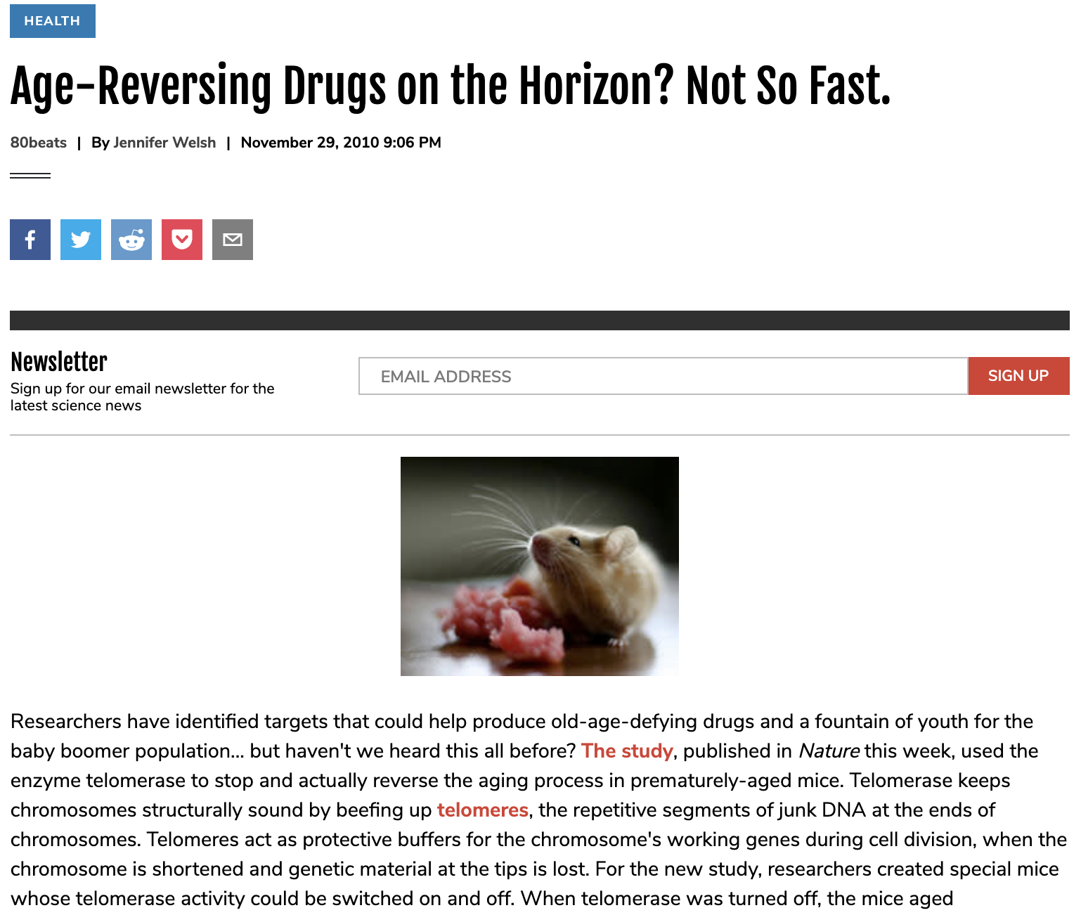 Age-Reversing Drugs on the Horizon? Not So Fast.